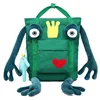 Wholesale Lightweight canvas Backpack bag Animal frog Shaped Cute funny hipster School Backpacks