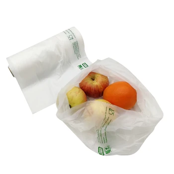 Custom Cornstarch 100 Biodegradable Clear Fruit Vegetable Plastic Produce Bags On Roll View Xybio Product Details From Qufu Custom Cornstarch 100 Biodegradable Clear Fruit Vegetable Plastic Produce Bags On Roll View Xybio Product Details From Qufu
