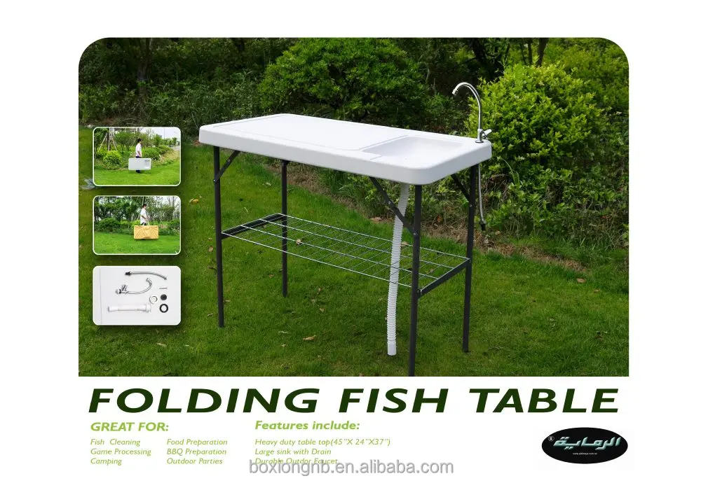 Fish Cleaning Camp Table With Sink Buy Camping Sink Product On Alibaba Com