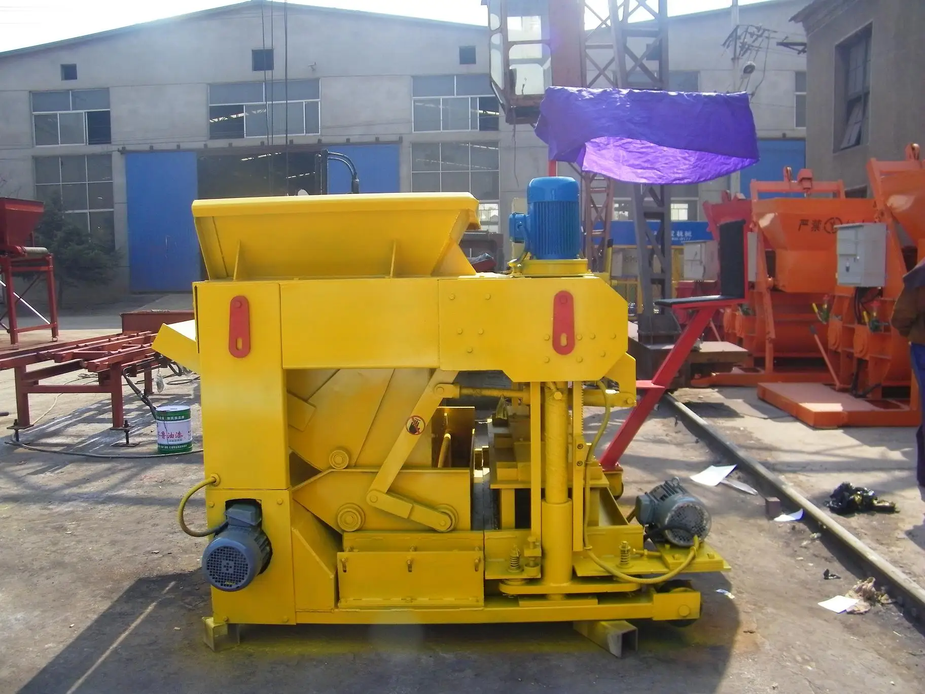 Hongfa 6A movable manual hollow brick making machine