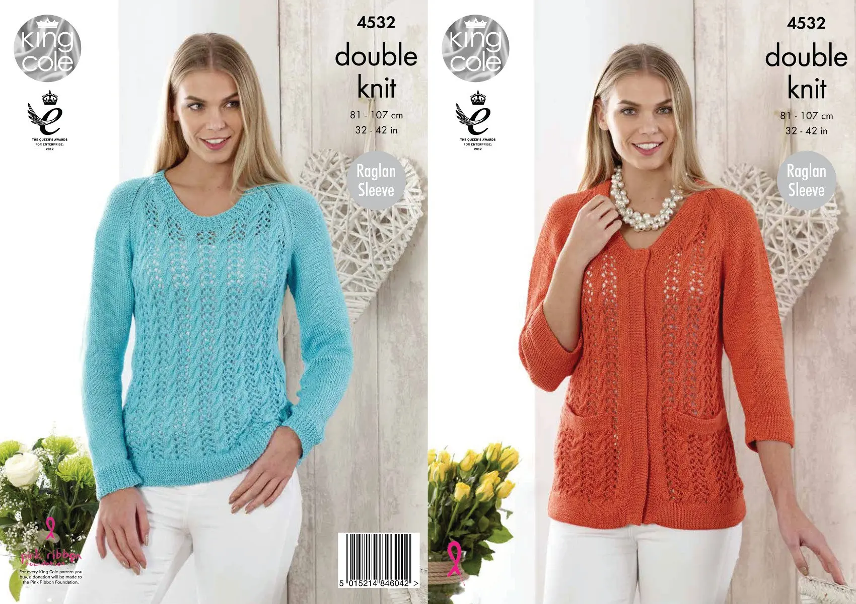 Womens Polo Neck Jumper /& Cardigan Knitting Pattern Drifter DK King Cole 4253