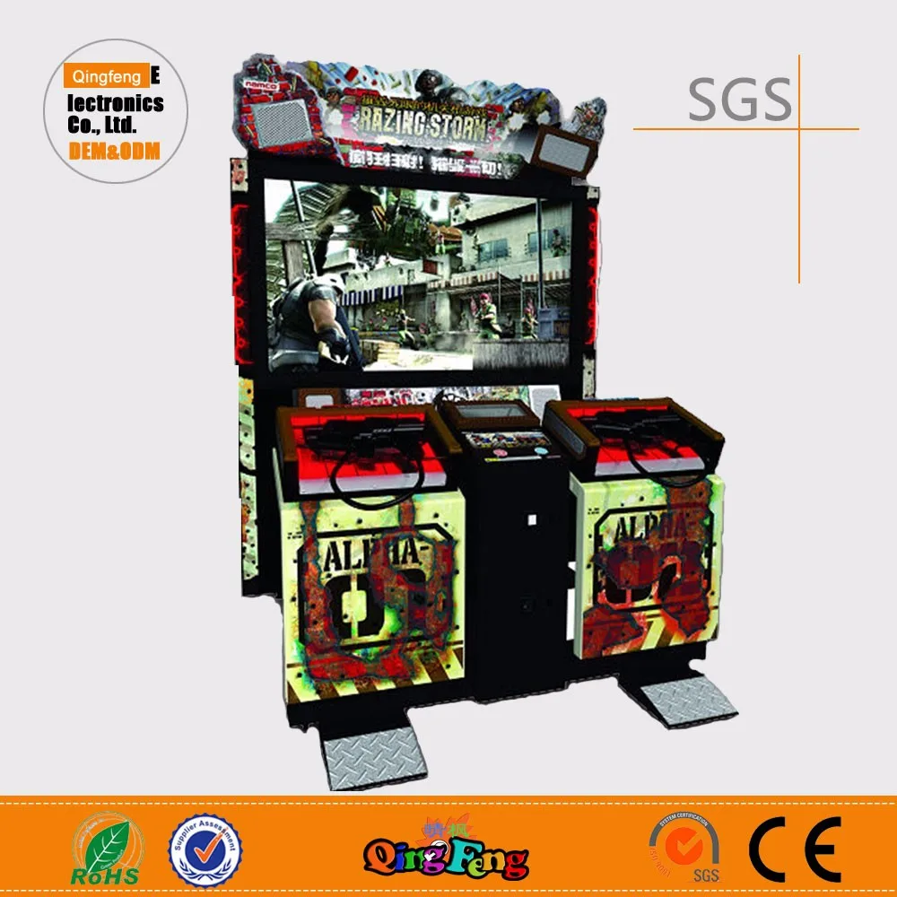 62" LCD Razing Storm - MS-QF140 good quality arcade coin operated laser shooting simulator for sale