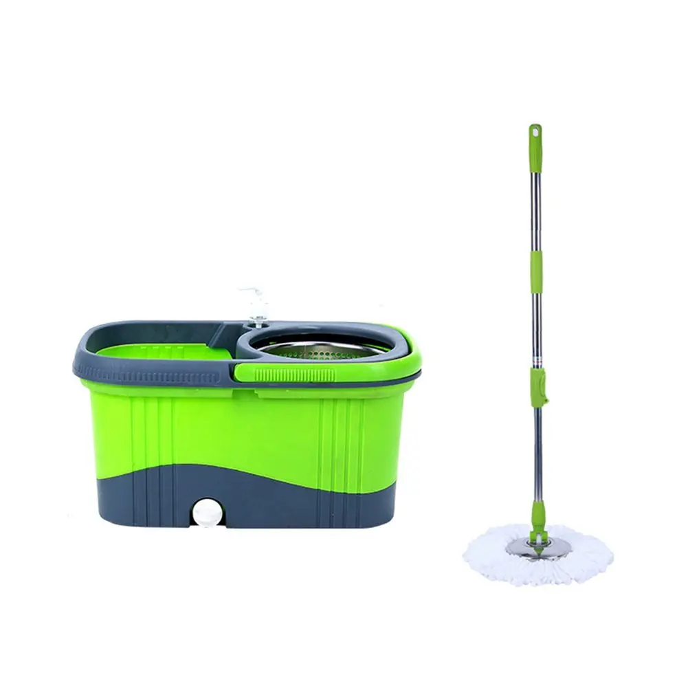 Wet Mops QFFL Large flat mop Wooden floor mop Home spinning mop Hands