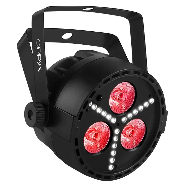 Mini Disco Light White Strobe Effect Party Light 3x4w Rgbw 4in1 Plastic