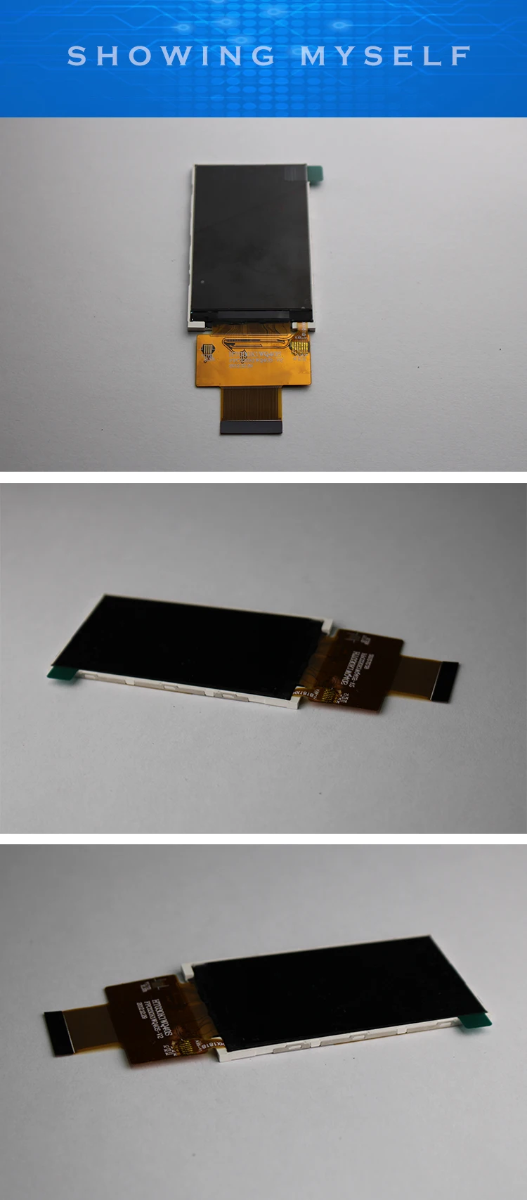 3-Inch TFT LCD Display Module 240x400 WQVGA - LED Backlight, Optional ...