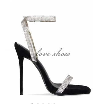 diamante ankle strap sandals