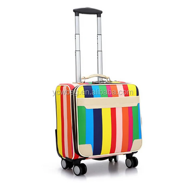 Korean Pu Mini Trolley Bag Travel Luggage Bag Buy Mini Trolley Bag