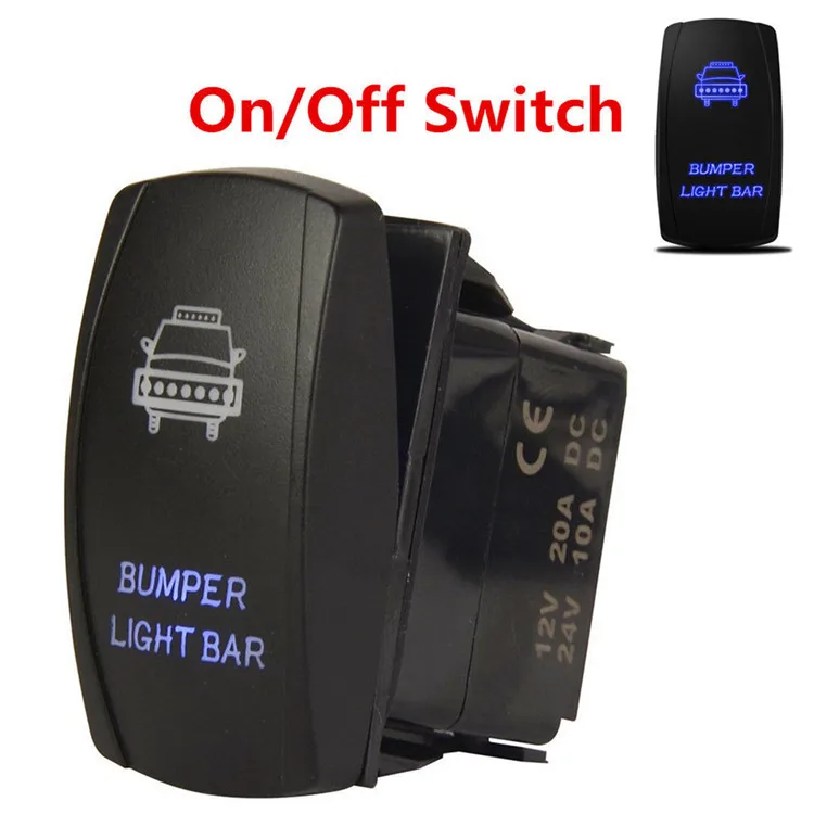 Sep Promotion 12 Volt Rocker Switch 5 Pin Led Lights Double Light