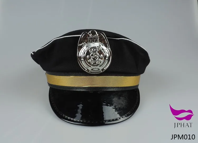Police Officer Hat Octagonal Cap Uniform Cap Party Caps Cosplay Hat