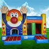 Clown Design Inflatable Combo Bounce Indoor Inflatable Jump House With Slide for sale