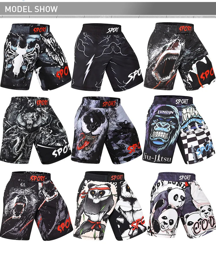 Custom Mma Clothing Full Sublimation Printed Split Side Jiu Jitsu Shorts Buy Jiu Jitsu Shorts