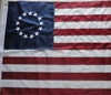 factory direct 210D Nylon 12x18inch embroidered betsy ross 13 stars flag