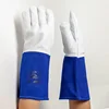 Bio color cow grain leather safety work gloves