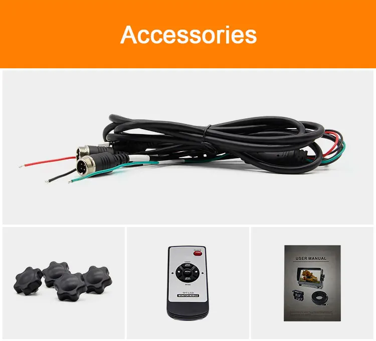 Chinese Factory Rear View HD 7 Inch Monitor Car Rear View Vision System For Vehicle Backup Truck,Bus