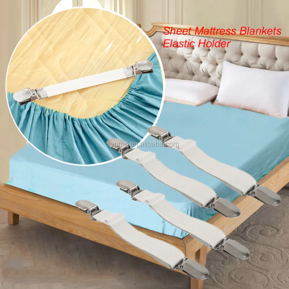 New Useful Multipurpose Bed Sheet Fasteners Mattress Elastic Holder