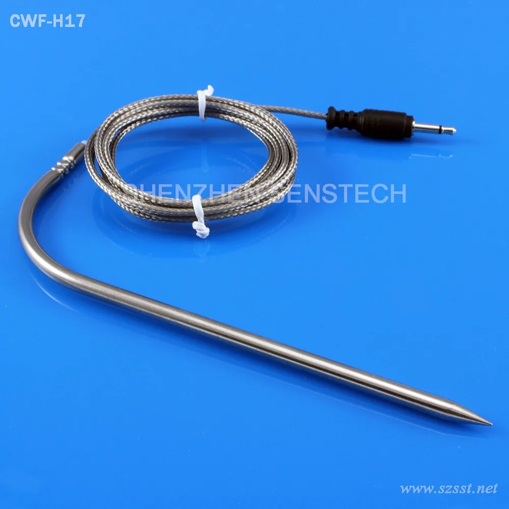 Food Grade Certificated Pt1000 Grill Temperature Probes With 2.5mm