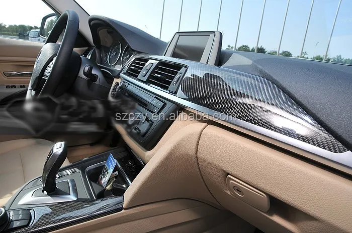 F30 Carbon Fiber Dashboard Interior Moulding Trims For Bmw F30 Lhd ...