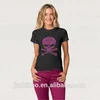newest fashion ladies 100% spun polyester t-shirt