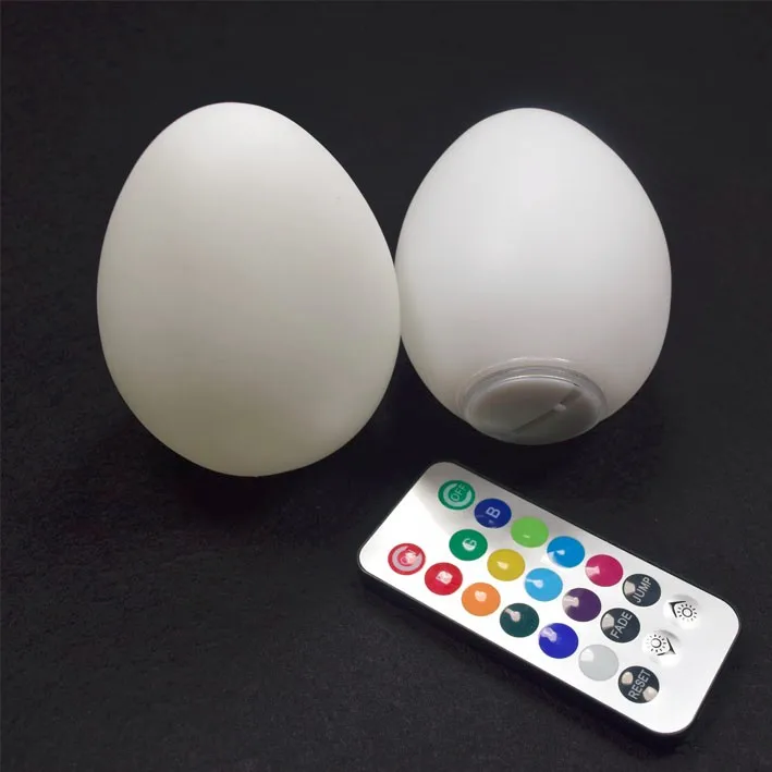 Waterproof Outdoor Decorative Rgb Multicolor Egg Shaped Led Light With Ir Remote Buy Indoor