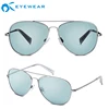 Handmade Black CE Stand Metal Sunglasses Glitter Epoxy blue block moon eyeglass frames sunglasses