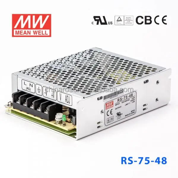 Details about / Meanwell LRS-75 Switching Power Supply 12V 6A 24V 3.2A 75W