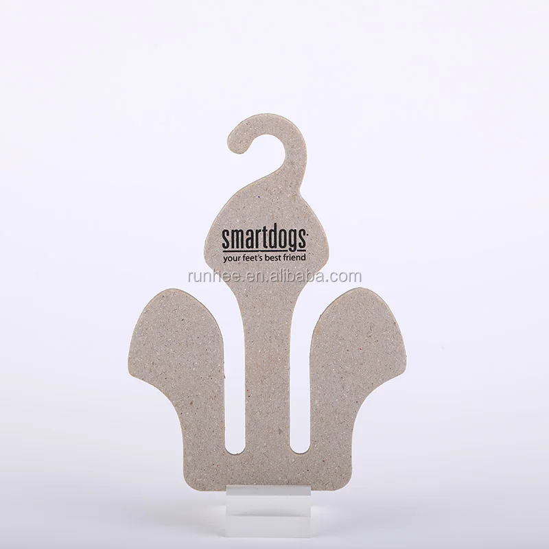 100% Recycled Paper Cardboard Shoes Hangers Customized Printing Eco Friendly