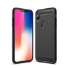 Rugged Protective case Designed for iPhone 11 with Durable Flex TPU Materials Brush and Carbon Fiber Texture for huawei