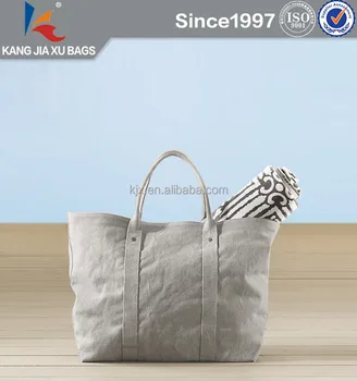 Naturl Open Extra Large Canvas Tote Bag Waterproof Beach Outdoor Bean Heavy Handbag