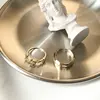 INS Japan Korea Twigs shape Prong setting Crystal Rhinestone 925 sterling silver ring