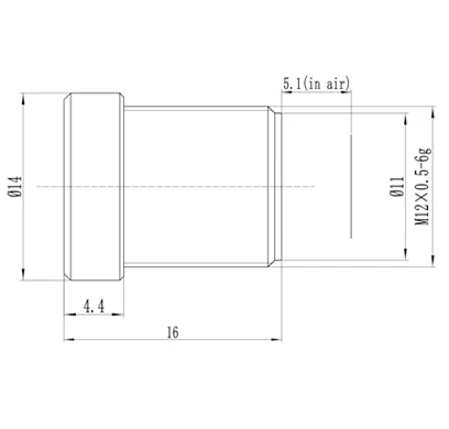 Sony M12 S mount 16mm telephoto cctv board lens with ir filter