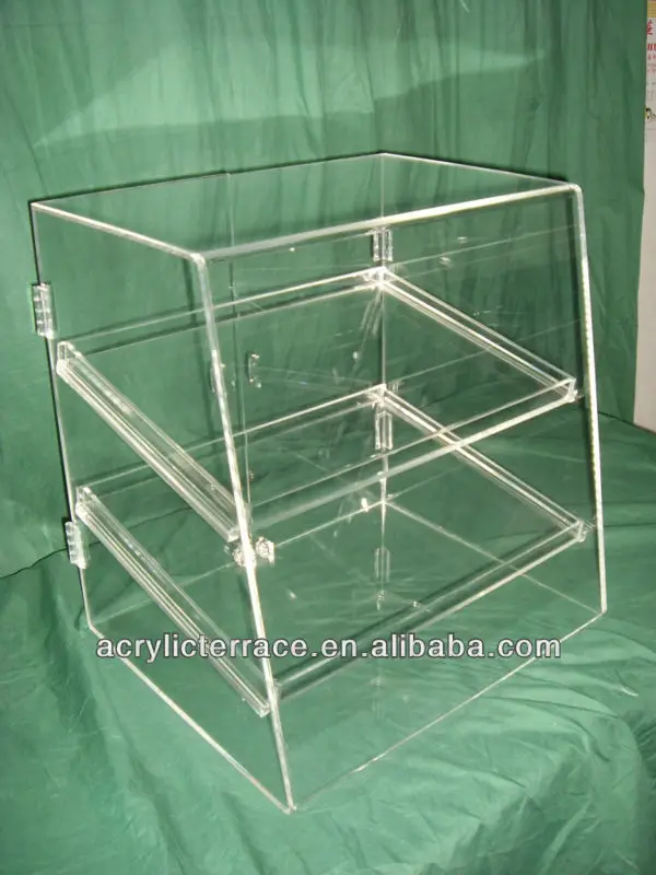 3 Tier Clear Acrylic Bakery Display Case/ 3 Tier Acrylic Cake Showcase