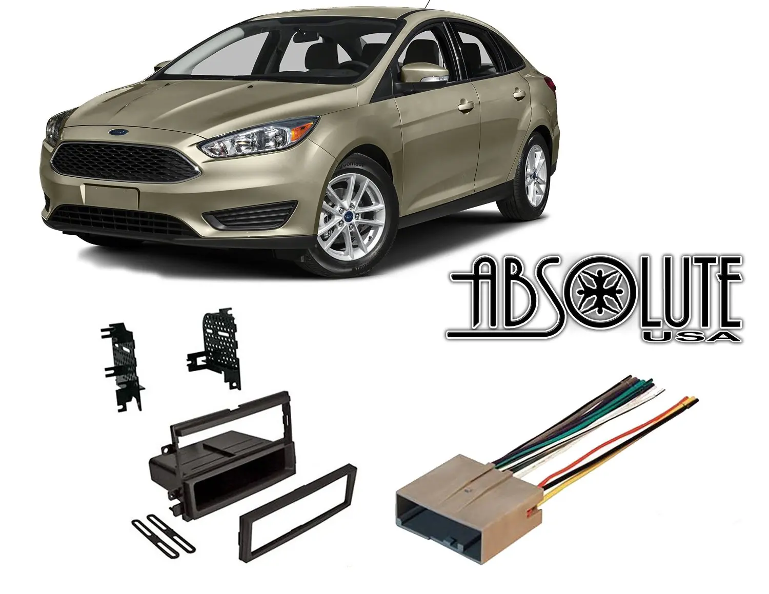 HUOGUOYIN Car Stereo Bluetooth 9inch Radio de Coche de la Fascia del Marco Dash Panel for Ford Focus est/éreo 3 2012 2013 2014 a 2017 Jefe Unidad de reinstalaci/ón del Coche Fascia del Coche