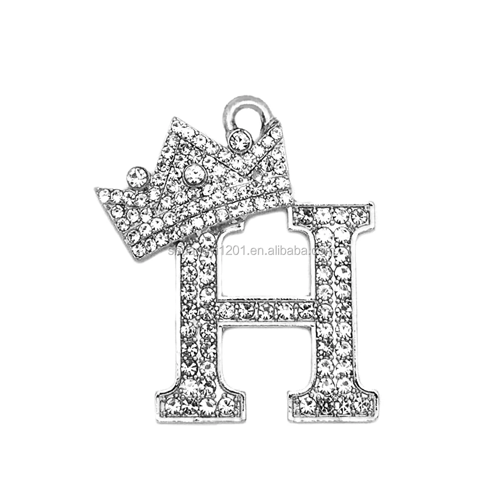Personalized Design Acceptable Alphabet Initial Letters H And Crown Fashion  Necklaces Making Hip Hop Charms & Pendants - Buy Initial Letters H  Pendants,Crystal Letters H Pendants,Hip Hop Letters Charms Product on  