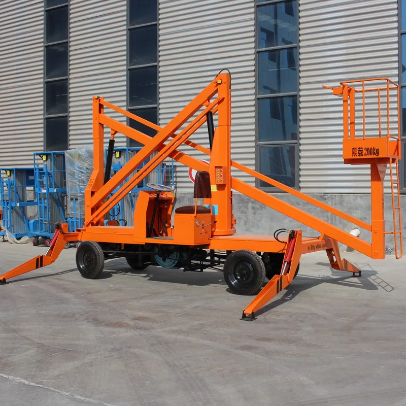 Towable Boom Lift Trailer Mounted Cherry Picker Man Lift For S Man Lift