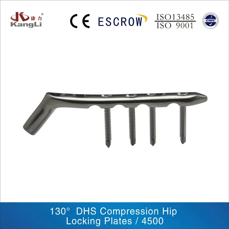 130°DHS Compression Hip  Locking Plates