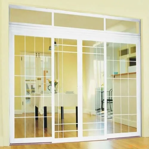 2016 new double pane french door, upvc frame +glass cheap price french door