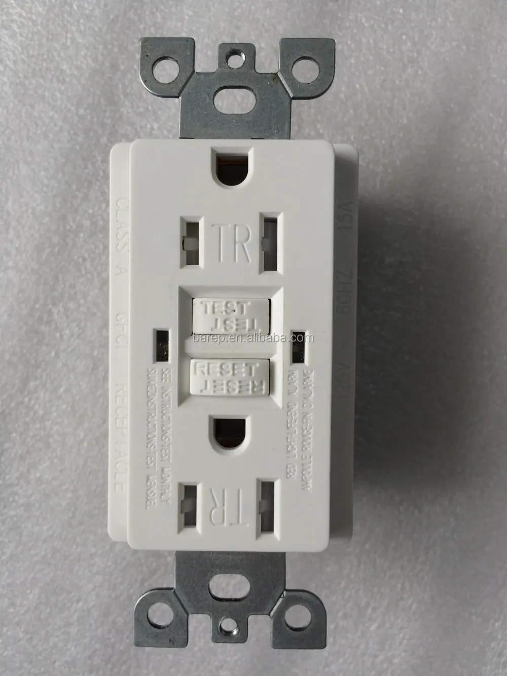 Gfci Safety Circuit 15a 125v Wall Outlet Socket - Buy Gfci Wall Outlet ...