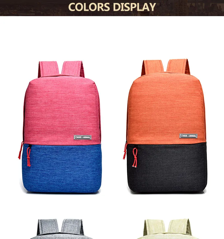 2017 School Bag Wholesale Daypack Student Backpack Bag
