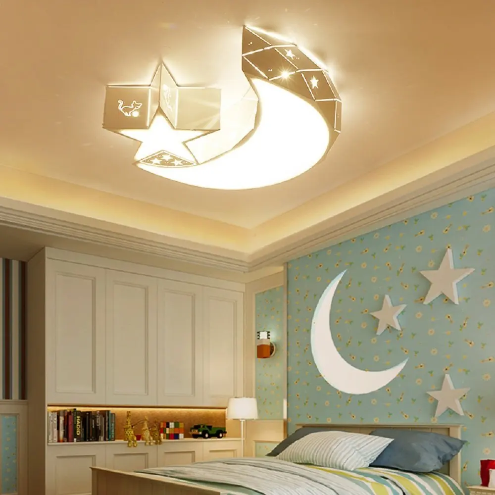 Buy Moon Star Ceiling Lights Children Lamps Boy Cartoon