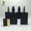 50ml Matte black perfume bottle 50ml spray bottle matte black rectangle