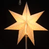 Wholesale Indoor LED Mini Folding Paper Star Shade Metal Bedside Table Lamp Light