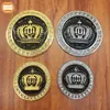 Big Metal Car Badge Crown Diamond Model Car Emblem with 3M Sticker