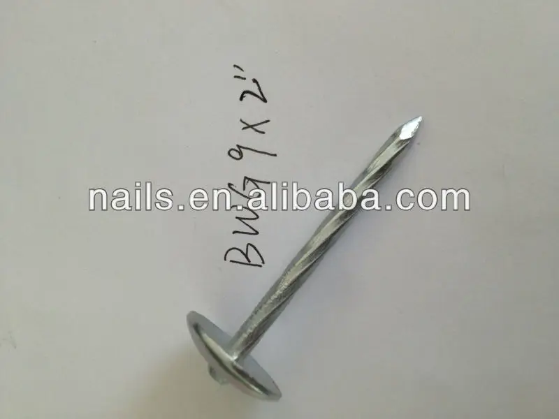 Umbrella Red Head Twisted Roofing Nails With Rubber Gasket Buy