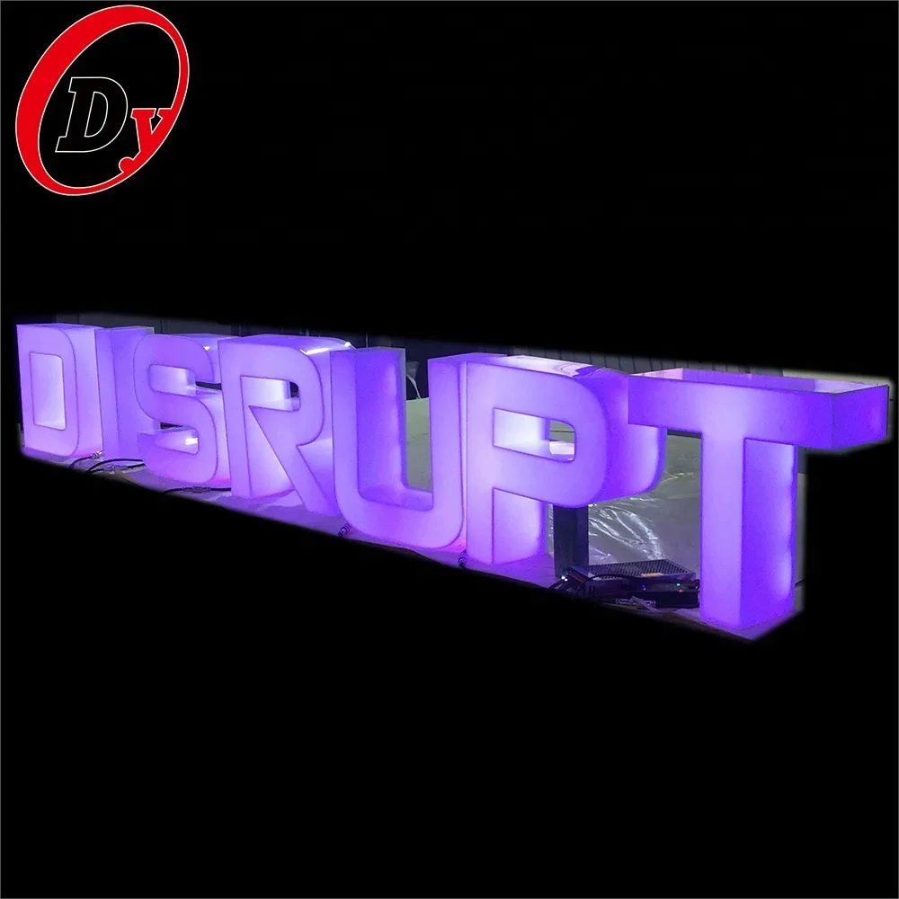 Factory Custom Free Standing 3d Plastic Lighted Advertising Signage Large Acrylic Alphabet Letter Sign With Rgb Led Light Buy Acrylic Alphabet Letter Outdoor Advertising Acrylic Letter Signs Led Big Letter Sign Product On