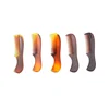 Mini plastic comb transparent look detangle hair comb for hotel
