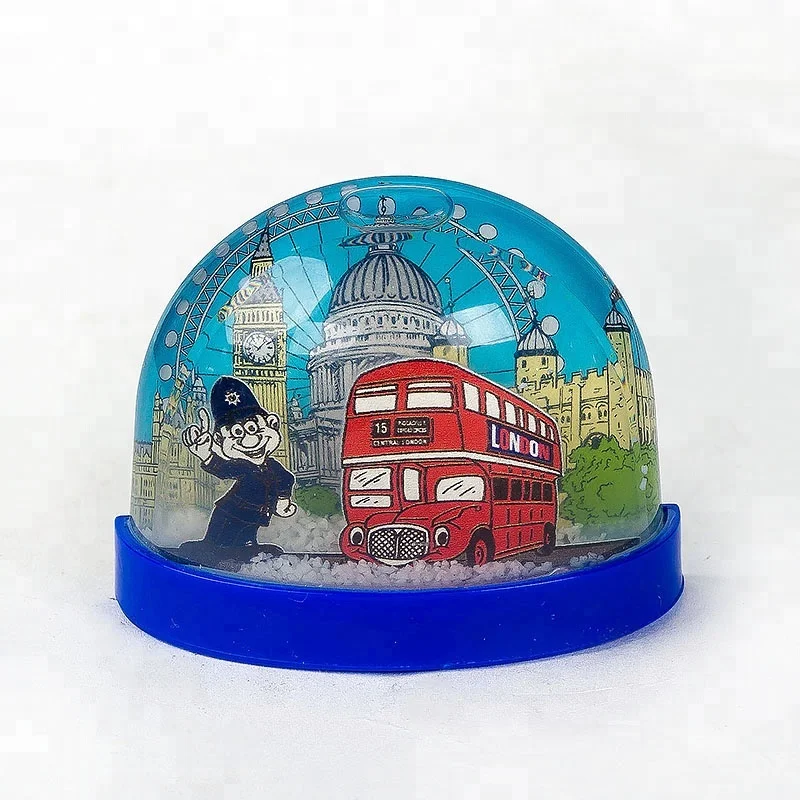 Acrylic Decal Photo Snow Globe With Soft Durable Plastic
