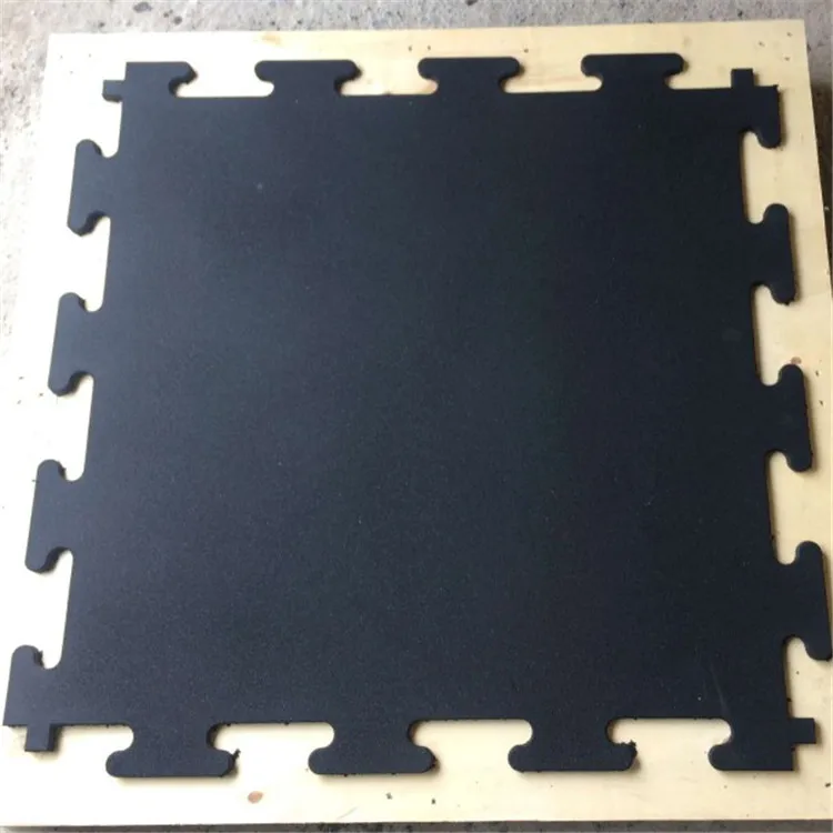 Black Recycled Rubber Floor Tiles Mats High Quality Gym Rubber Flooring  Mats Interlock rubber mat