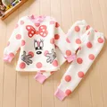 Thickened baby warm underwear Clothing Set 2016 Baby Shoulder Buckle 2Pcs Set Leisure wear Baby Boy