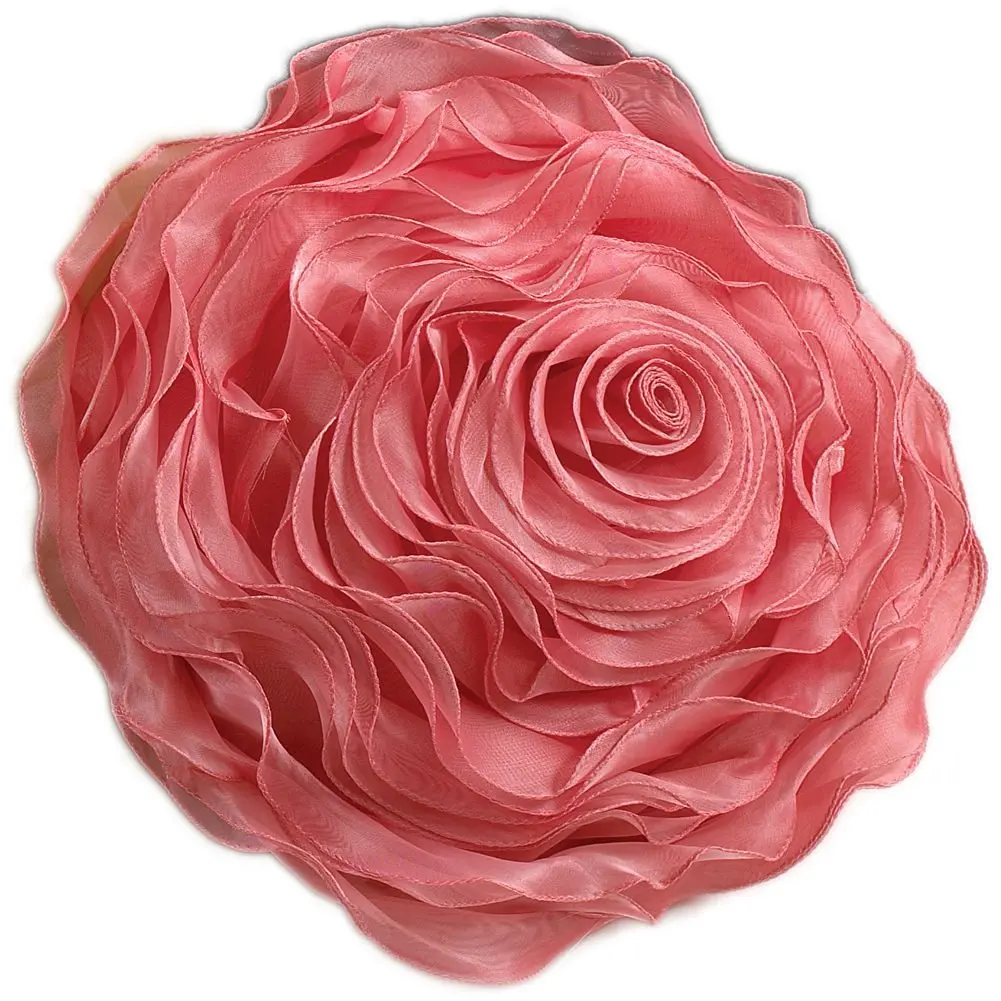 Buy Hayley Rose Chiffon Decorative Throw Pillow 16 Inch Round
