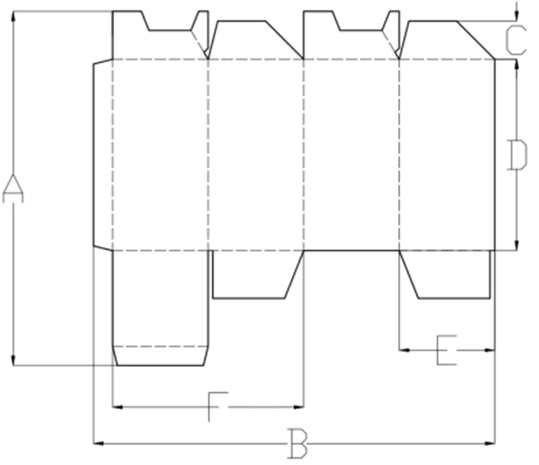 锁定底部纸箱类型和折叠盒尺寸